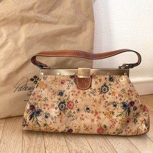 EUC Patricia Nash Prairie Rose bag - leather!